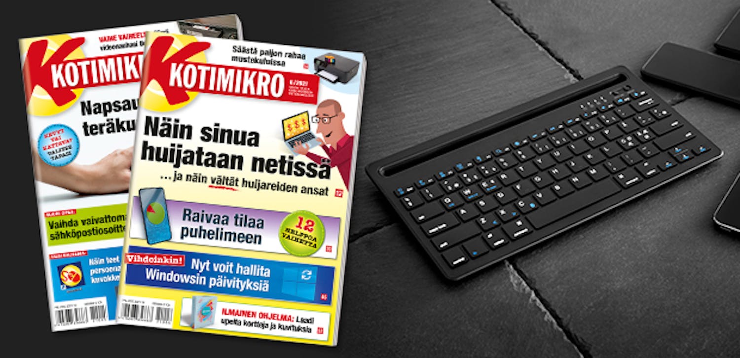 Bluetooth-näppäimistö Androidille ja iPadille